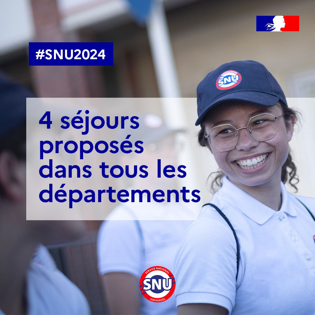 SNU2024 : 4 séjours proposés dans tous les départements