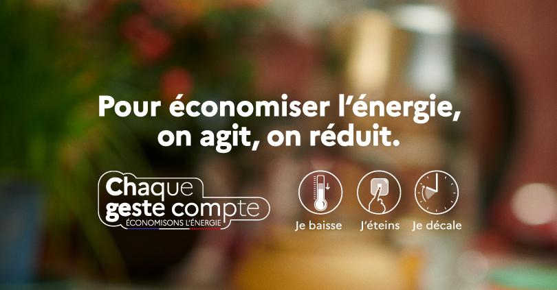 Pour économiser l'énergie, on agit on réduit