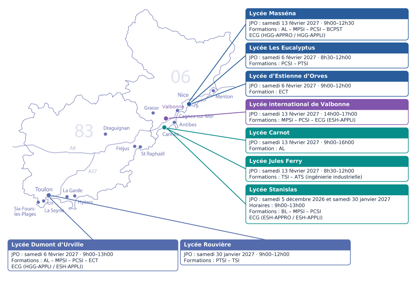 carte des journées portes ouvertes