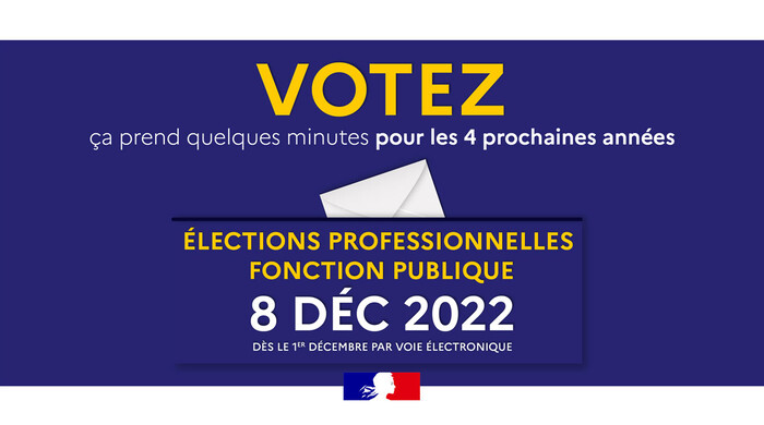 Votez aux élections professionnelles avant le 8 décembre 2022