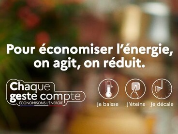 Pour économiser l'énergie, on agit on réduit